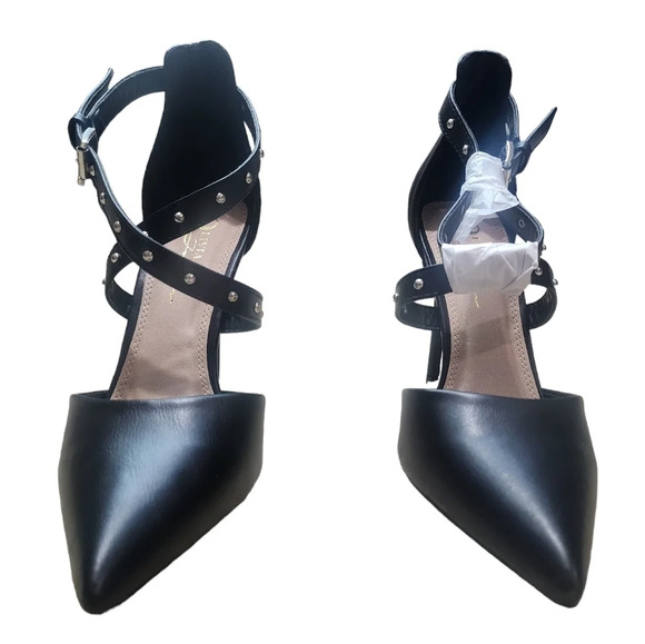 Olivia Ferragamo Womens Black Strappy Heels Size 7.5 - Picture 5 of 8